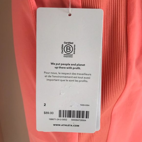 Athleta Light orange Brooklyn Ankle pant Size 2 - Picture 5 of 7